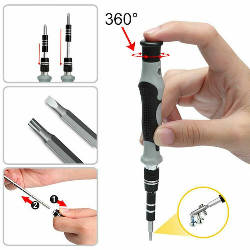 115 IN 1 Set Precision Screwdriver Torx Computer PC Phone Watch Repair Tool Kit