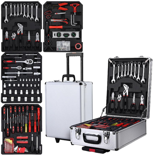 786pcs Giantz Professional Tool Kit, Portable DIY Tool Set w/ Trolley Case